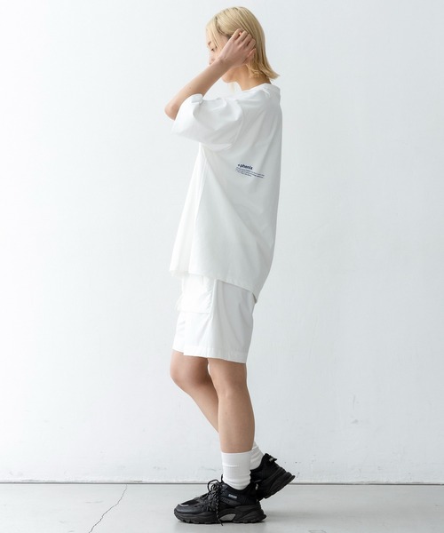+phenix（プラスフェニックス）の「+phenix(プラスフェニックス)Outlast TYPOGRAPHY SHORT SLEEVE TEE / タイポグラフィ ショートスリーブTシャツ（Tシャツ/カットソー・メンズ・グレー/ブラック/ホワイト・M/L）」の19枚目の写真