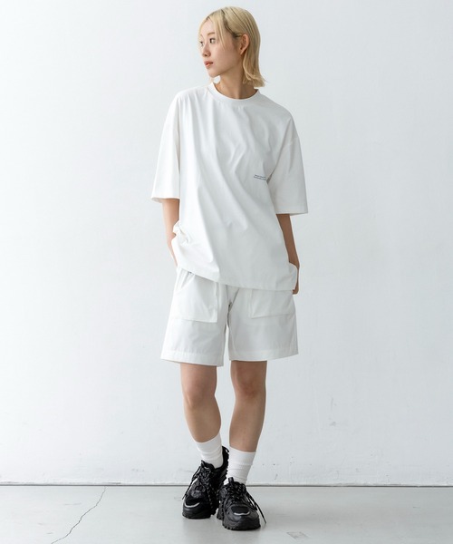 +phenix（プラスフェニックス）の「+phenix(プラスフェニックス)Outlast TYPOGRAPHY SHORT SLEEVE TEE / タイポグラフィ ショートスリーブTシャツ（Tシャツ/カットソー・メンズ・グレー/ブラック/ホワイト・M/L）」の18枚目の写真