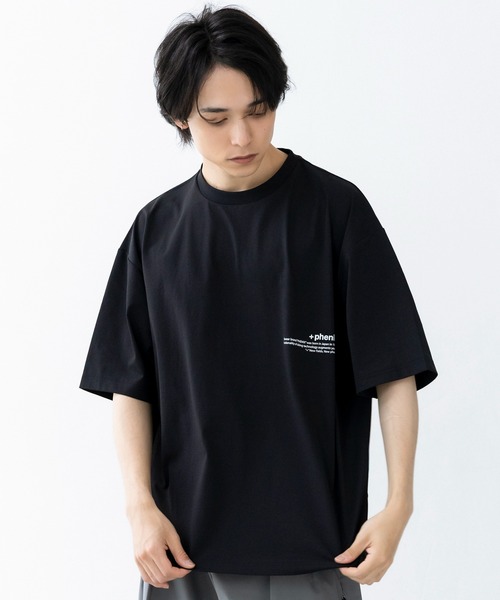+phenix（プラスフェニックス）の「+phenix(プラスフェニックス)Outlast TYPOGRAPHY SHORT SLEEVE TEE / タイポグラフィ ショートスリーブTシャツ（Tシャツ/カットソー・メンズ・グレー/ブラック/ホワイト・M/L）」の16枚目の写真