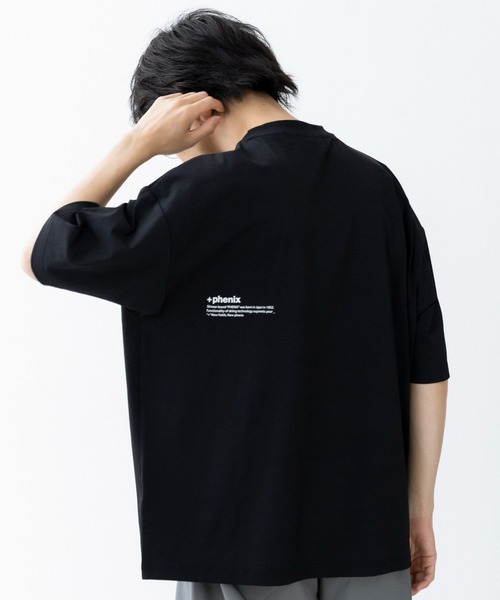 +phenix（プラスフェニックス）の「+phenix(プラスフェニックス)Outlast TYPOGRAPHY SHORT SLEEVE TEE / タイポグラフィ ショートスリーブTシャツ（Tシャツ/カットソー・メンズ・グレー/ブラック/ホワイト・M/L）」の15枚目の写真