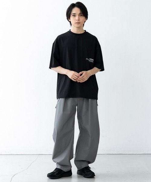 +phenix（プラスフェニックス）の「+phenix(プラスフェニックス)Outlast TYPOGRAPHY SHORT SLEEVE TEE / タイポグラフィ ショートスリーブTシャツ（Tシャツ/カットソー・メンズ・グレー/ブラック/ホワイト・M/L）」の12枚目の写真