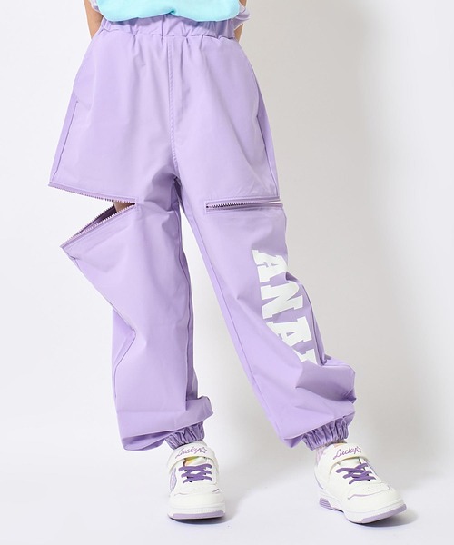 ANAP kids(アナップキッズ)の「サイドジップ ジョガーパンツ(その他パンツ・キッズ・カーキ/ブラック/ラベンダー・110/130/120)」の3枚目の写真