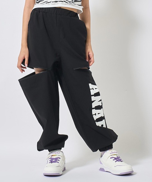 ANAP kids(アナップキッズ)の「サイドジップ ジョガーパンツ(その他パンツ・キッズ・カーキ/ブラック/ラベンダー・110/130/120)」の4枚目の写真