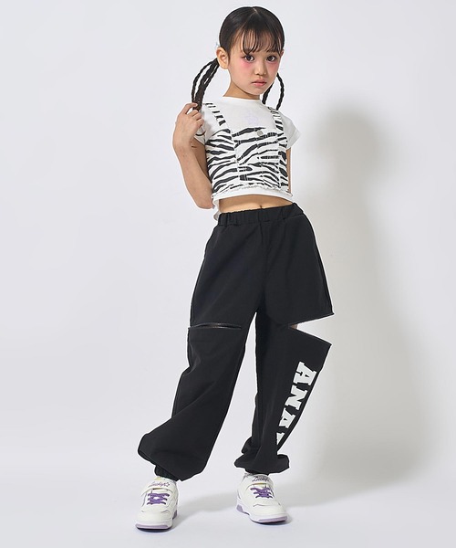 ANAP kids(アナップキッズ)の「サイドジップ ジョガーパンツ(その他パンツ・キッズ・カーキ/ブラック/ラベンダー・110/130/120)」の8枚目の写真