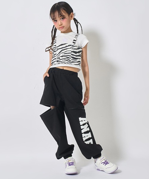 ANAP kids(アナップキッズ)の「サイドジップ ジョガーパンツ(その他パンツ・キッズ・カーキ/ブラック/ラベンダー・110/130/120)」の7枚目の写真
