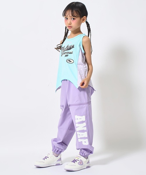 ANAP kids(アナップキッズ)の「サイドジップ ジョガーパンツ(その他パンツ・キッズ・カーキ/ブラック/ラベンダー・110/130/120)」の17枚目の写真