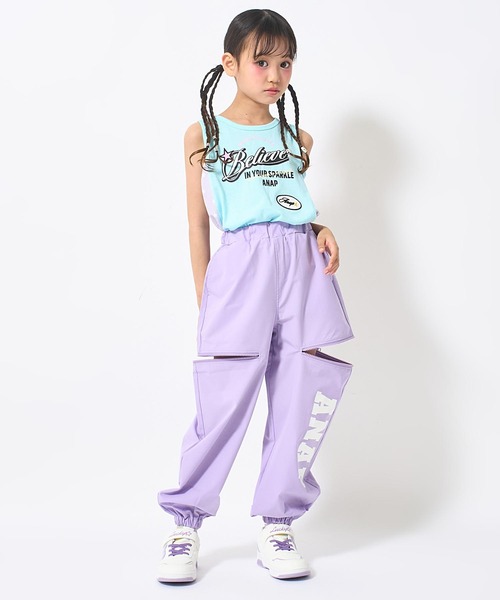 ANAP kids(アナップキッズ)の「サイドジップ ジョガーパンツ(その他パンツ・キッズ・カーキ/ブラック/ラベンダー・110/130/120)」の18枚目の写真
