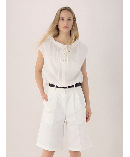 ACUD(アクド)の「Gather Ribbon Blouse _White(シャツ/ブラウス・レディース・オフホワイト・FREE)」の3枚目の写真
