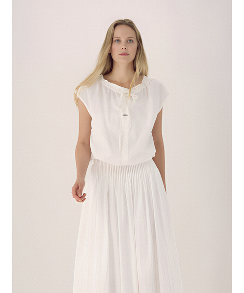 ACUD(アクド)の「Gather Ribbon Blouse _White(シャツ/ブラウス・レディース・オフホワイト・FREE)」の5枚目の写真