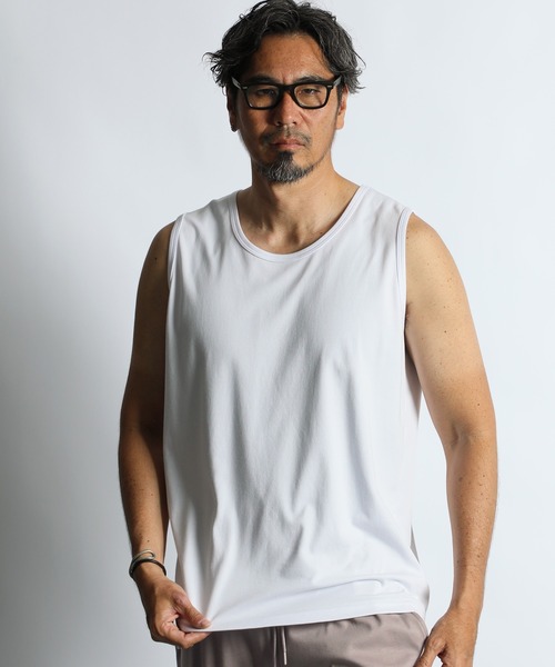 COOLMAX 2LAYERS TANK TOP：2層構造 吸水速乾クールマックス タンク