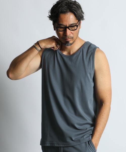 COOLMAX 2LAYERS TANK TOP：2層構造 吸水速乾クールマックス タンク