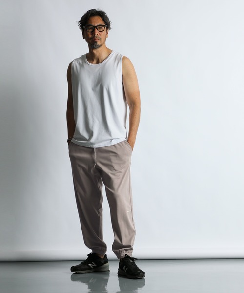 The DUFFER of ST.GEORGE(ザダファーオブセントジョージ)の「COOLMAX 2LAYERS TANK TOP:2層構造 吸水速乾クールマックス タンクトップ(タンクトップ・メンズ・ブラック/ホワイト/ブルーグレー・X-LARGE/LARGE/MEDIUM)」の13枚目の写真