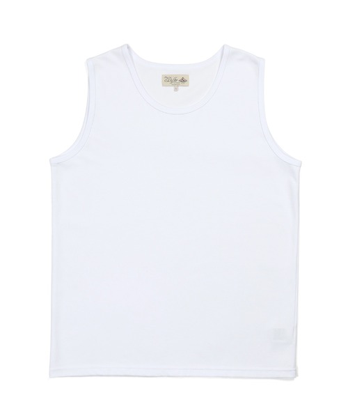 The DUFFER of ST.GEORGE(ザダファーオブセントジョージ)の「COOLMAX 2LAYERS TANK TOP:2層構造 吸水速乾クールマックス タンクトップ(タンクトップ・メンズ・ブラック/ホワイト/ブルーグレー・X-LARGE/LARGE/MEDIUM)」の8枚目の写真