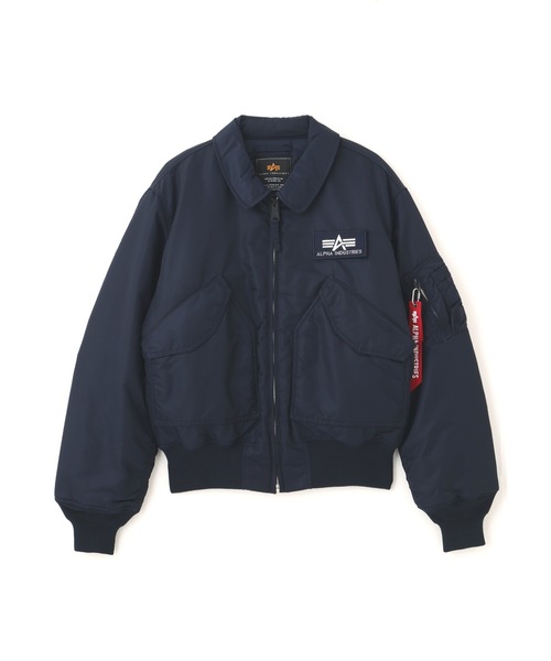 Alpha Industries(アルファインダストリーズ)の「Alpha Industries/アルファインダストリーズ/CWU 45/P HERITAGE FIT FLIGHT JACKET/CWU 45/Pヘリテージフィット フライトジャケット(ミリタリージャケット・メンズ・ブラック/ネイビー/セージグリーン・S/M/L/2XL/XL/XS)」の3枚目の写真