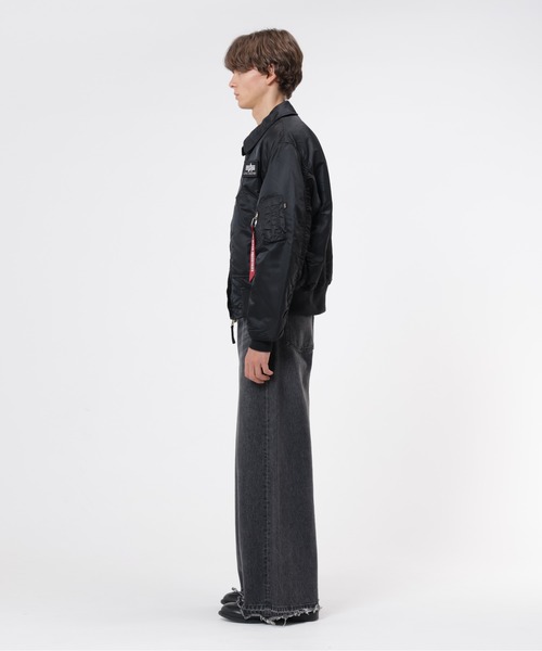 Alpha Industries(アルファインダストリーズ)の「Alpha Industries/アルファインダストリーズ/CWU 45/P HERITAGE FIT FLIGHT JACKET/CWU 45/Pヘリテージフィット フライトジャケット(ミリタリージャケット・メンズ・ブラック/ネイビー/セージグリーン・S/M/L/2XL/XL/XS)」の6枚目の写真