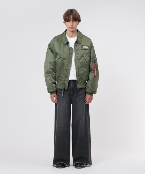 Alpha Industries(アルファインダストリーズ)の「Alpha Industries/アルファインダストリーズ/CWU 45/P HERITAGE FIT FLIGHT JACKET/CWU 45/Pヘリテージフィット フライトジャケット(ミリタリージャケット・メンズ・ブラック/ネイビー/セージグリーン・S/M/L/2XL/XL/XS)」の10枚目の写真