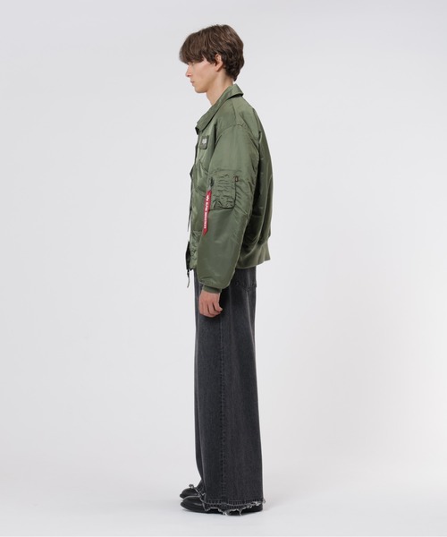 Alpha Industries(アルファインダストリーズ)の「Alpha Industries/アルファインダストリーズ/CWU 45/P HERITAGE FIT FLIGHT JACKET/CWU 45/Pヘリテージフィット フライトジャケット(ミリタリージャケット・メンズ・ブラック/ネイビー/セージグリーン・S/M/L/2XL/XL/XS)」の11枚目の写真