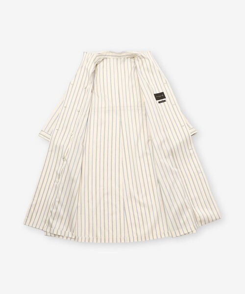 MACKINTOSH LONDON(マッキントッシュ ロンドン)の「【WEB・一部店舗限定】ポリエステルシルクストライプコートドレス(トレンチコート・レディース・ブルー・38)」の12枚目の写真