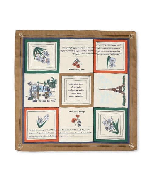 ROPE' PICNIC（ロペピクニック）の「PARIS Peaceful Scenery スカーフ 70cm（バンダナ/スカーフ・レディース・ボルドー/ブルー系その他/ブラウン系その他3・FREE）」の15枚目の写真