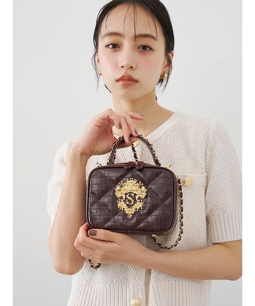 SNIDEL（スナイデル）の「エンブレムミニポシェット（ショルダーバッグ・レディース・ホワイト/ボルドー/マルチ/ブラック・F）」の22枚目の写真