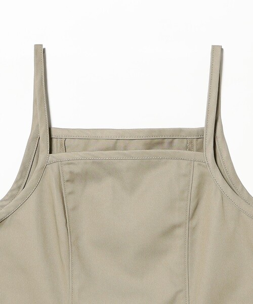Ray BEAMS(レイビームス)の「【別注】Dickies / ミニ ワンピース(ワンピース・レディース・カーキ/ダークブラウン・0/1)」の4枚目の写真
