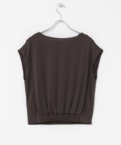 URBAN RESEARCH ROSSO WOMEN(アーバンリサーチ ロッソ)の「トリアセ混ドレープネックカットソー(Tシャツ/カットソー・レディース・オフホワイト/ブラウン・FREE)」の16枚目の写真