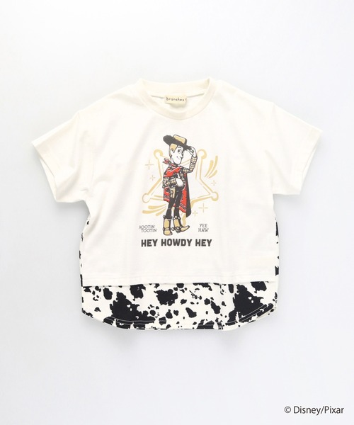 BRANSHES(ブランシェス)の「【TOY STORY/トイ・ストーリー】切替レイヤードTシャツ(Tシャツ/カットソー・キッズ・ブルー/アイボリー/チャコールグレー・100/110/90/140/120/130)」の4枚目の写真