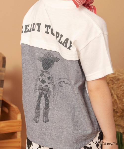 BRANSHES(ブランシェス)の「【TOY STORY/トイ・ストーリー】切替レイヤードTシャツ(Tシャツ/カットソー・キッズ・ブルー/アイボリー/チャコールグレー・100/110/90/140/120/130)」の20枚目の写真
