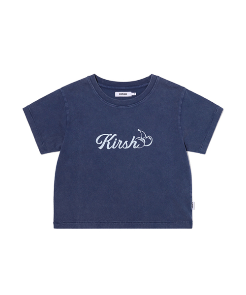 KIRSH（キルシー）の「ワーディングクロップピグメントTシャツ[ネイビー]（Tシャツ/カットソー・レディース・その他・SMALL/MEDIUM）」の2枚目の写真