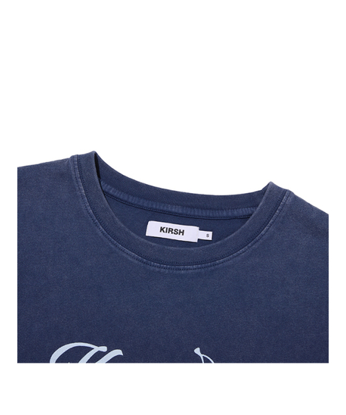 KIRSH（キルシー）の「ワーディングクロップピグメントTシャツ[ネイビー]（Tシャツ/カットソー・レディース・その他・SMALL/MEDIUM）」の3枚目の写真