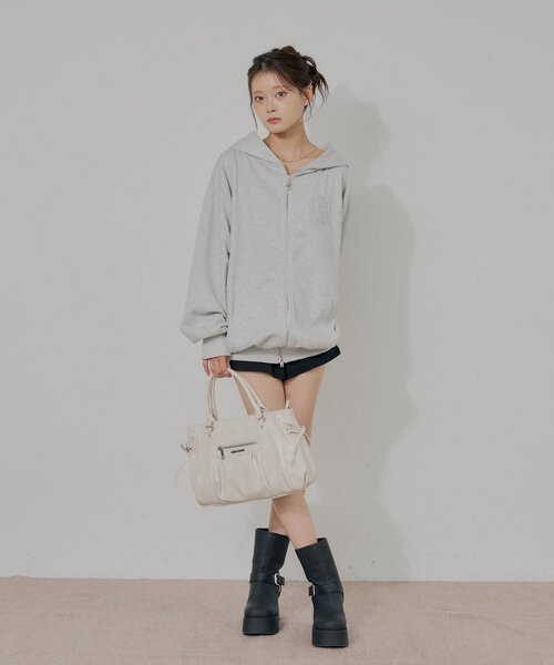 Chico(チコ)の「サイドリボンギャザーショルダーバッグ(ショルダーバッグ・レディース・ブラック/ブラウン/アイボリー/ピンク・FREE)」の10枚目の写真