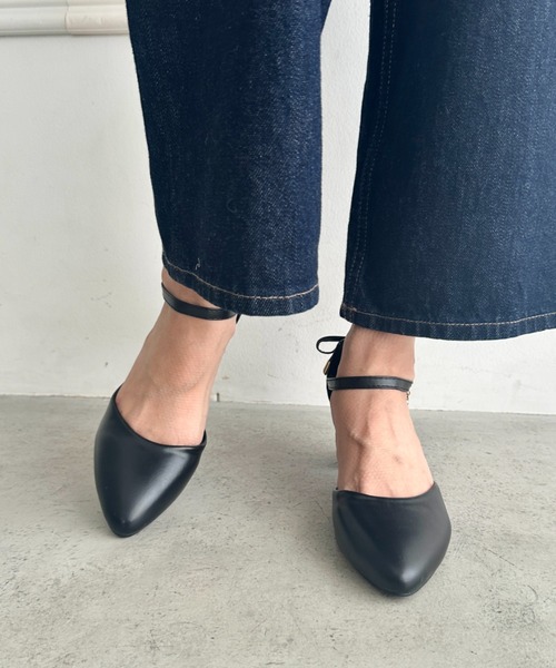 MYMOOD.(マイムード)の「バックリボンストラップ付ヒール(パンプス・レディース・アイボリー/ブラック・23.5cm/24.5cm)」の22枚目の写真
