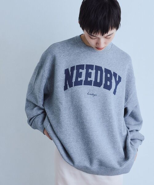 NEEDBY heritage(ニードバイヘリテージ)の「NEEDBY heritage|HUDSON(スウェット・レディース・グレー/ネイビー・00)」の9枚目の写真