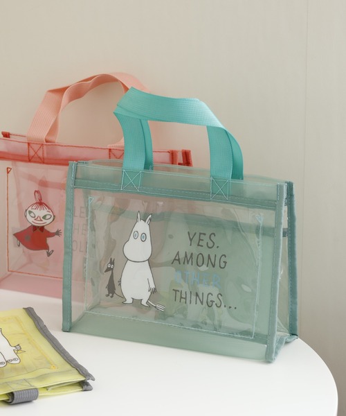 MOOMIN(ムーミン)の「MOOMIN クリアメッシュバッグ(トートバッグ・レディース・ブルー系/イエロー系・ONE SIZE)」の3枚目の写真