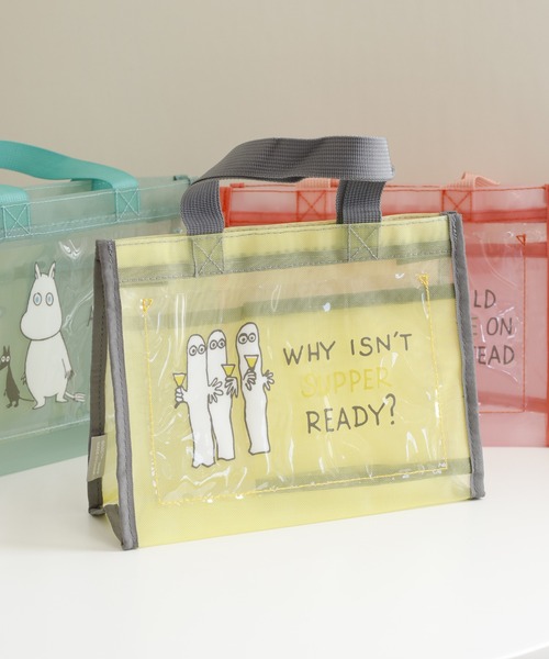 MOOMIN(ムーミン)の「MOOMIN クリアメッシュバッグ(トートバッグ・レディース・ブルー系/イエロー系・ONE SIZE)」の5枚目の写真