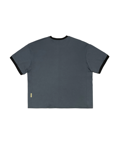 PIECEMAKER(ピースメーカー)の「レタリングリングセミクロップ半袖Tシャツ(チャコール)(Tシャツ/カットソー・レディース・その他・MEDIUM/LARGE)」の5枚目の写真