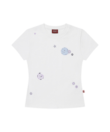STARDUST スリムフィットTシャツ ホワイト
