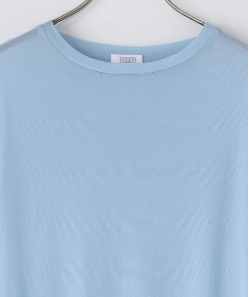 LOWRYS FARM(ローリーズファーム)の「ナイロンシアーTEE 1063358(Tシャツ/カットソー・レディース・ネイビー/ライトブルー/ゴールド系その他/オフホワイト・FREE)」の16枚目の写真
