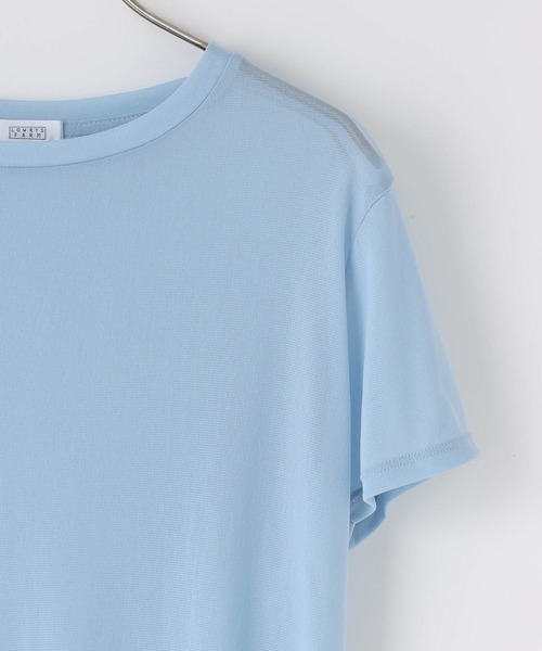 LOWRYS FARM(ローリーズファーム)の「ナイロンシアーTEE 1063358(Tシャツ/カットソー・レディース・ネイビー/ライトブルー/ゴールド系その他/オフホワイト・FREE)」の17枚目の写真