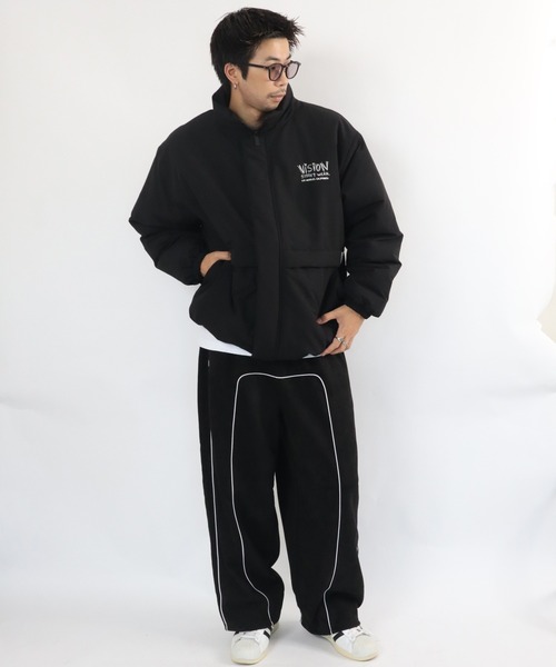 VISION STREET WEAR(ヴィジョンストリートウェア)の「Stand neck padded jacket / スタンドネック中綿ジャケット(ブルゾン・メンズ・カーキ/アイボリー/ブラック・MEDIUM/LARGE/X-LARGE)」の7枚目の写真
