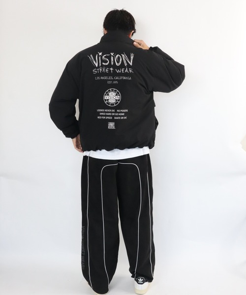 VISION STREET WEAR(ヴィジョンストリートウェア)の「Stand neck padded jacket / スタンドネック中綿ジャケット(ブルゾン・メンズ・カーキ/アイボリー/ブラック・MEDIUM/LARGE/X-LARGE)」の10枚目の写真