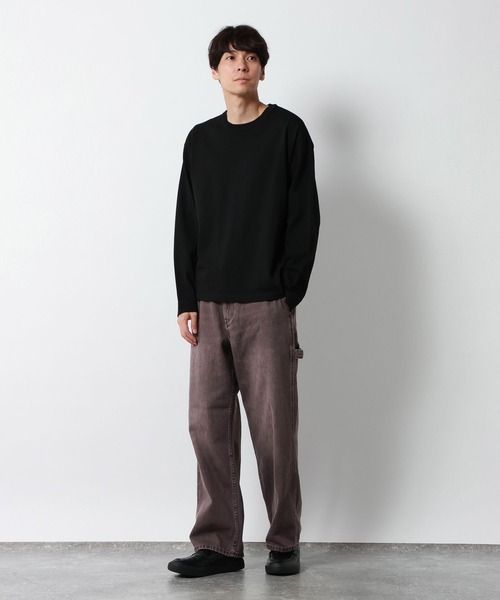 GLOBAL WORK（グローバルワーク）の「ペインターデニムパンツ/680958（デニムパンツ・メンズ・ダークブラウン/その他/ライトブルー・LARGE/SMALL/MEDIUM）」の5枚目の写真