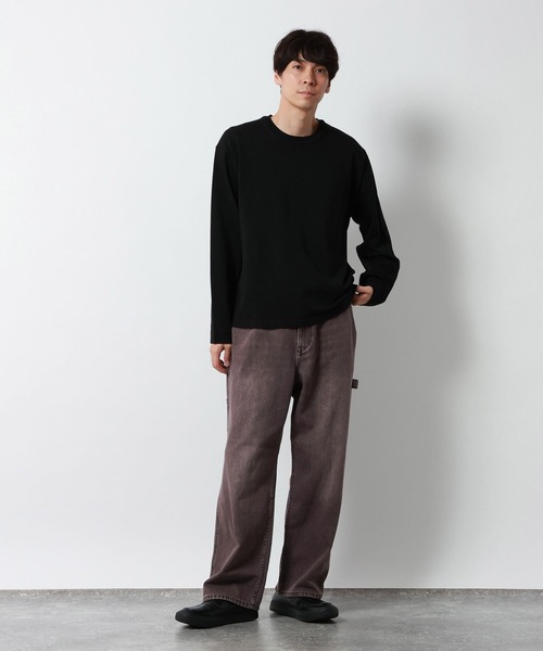 GLOBAL WORK（グローバルワーク）の「ペインターデニムパンツ/680958（デニムパンツ・メンズ・ダークブラウン/その他/ライトブルー・LARGE/SMALL/MEDIUM）」の6枚目の写真