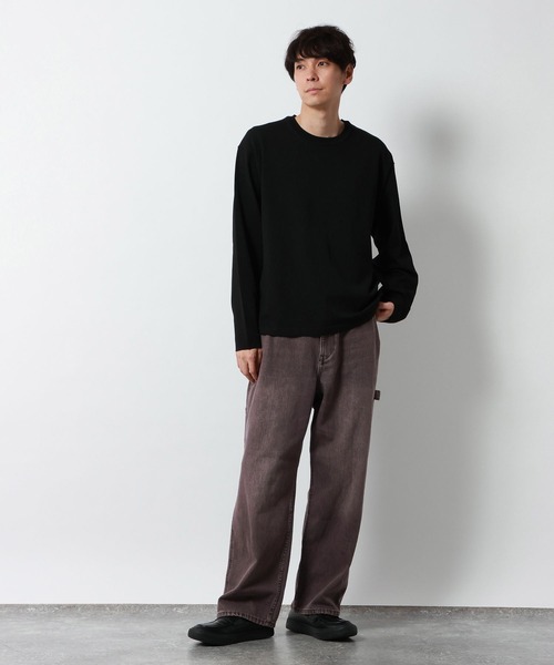 GLOBAL WORK（グローバルワーク）の「ペインターデニムパンツ/680958（デニムパンツ・メンズ・ダークブラウン/その他/ライトブルー・LARGE/SMALL/MEDIUM）」の7枚目の写真