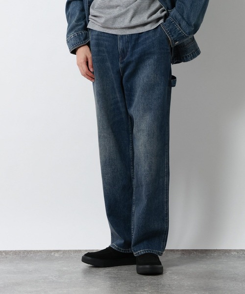 GLOBAL WORK（グローバルワーク）の「ペインターデニムパンツ/680958（デニムパンツ・メンズ・ダークブラウン/その他/ライトブルー・LARGE/SMALL/MEDIUM）」の18枚目の写真