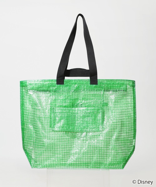 WCJ(ダブルシージェイ)の「Disney / PVC TOTE BAG(トートバッグ・レディース・ホワイト/グリーン・FREE)」の3枚目の写真