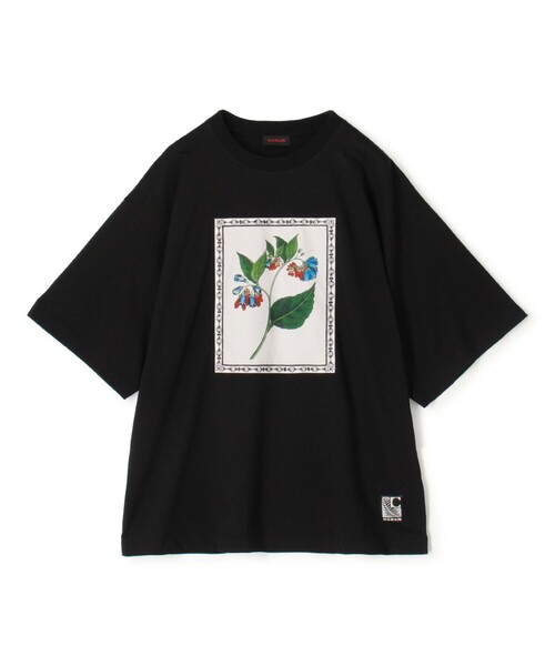 caban（キャバン）の「スビンコットン FLOWER Tシャツ（Tシャツ/カットソー・メンズ・グリーン系その他/イエロー系その他/ブラック系その他/ホワイト系その他・M/S/L）」の3枚目の写真
