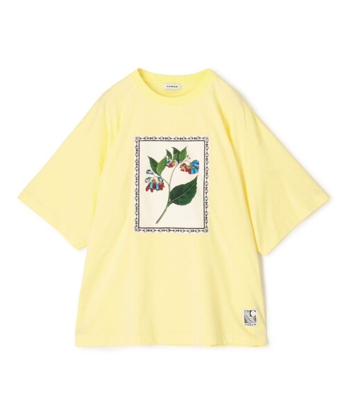caban（キャバン）の「スビンコットン FLOWER Tシャツ（Tシャツ/カットソー・メンズ・グリーン系その他/イエロー系その他/ブラック系その他/ホワイト系その他・M/S/L）」の4枚目の写真