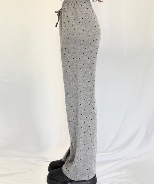 Alite cloth（アリーテクロス）の「ドットスウェットパンツ（スウェットパンツ・レディース・アイボリー/ダークグレー/ブラック/ライトグレー・F）」の7枚目の写真