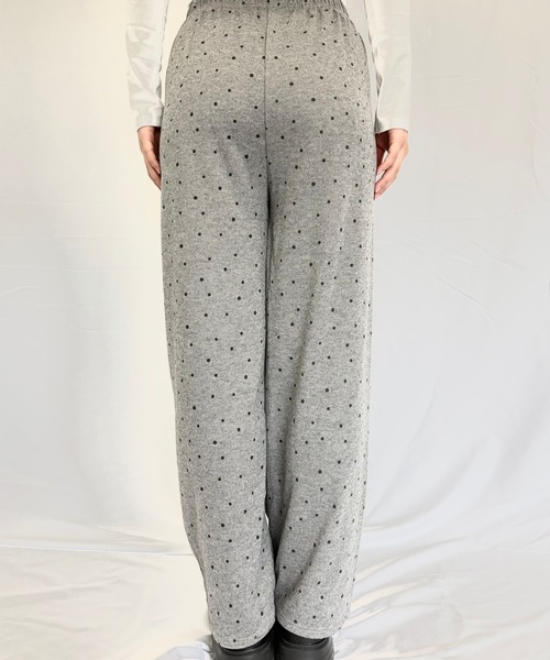 Alite cloth（アリーテクロス）の「ドットスウェットパンツ（スウェットパンツ・レディース・アイボリー/ダークグレー/ブラック/ライトグレー・F）」の8枚目の写真